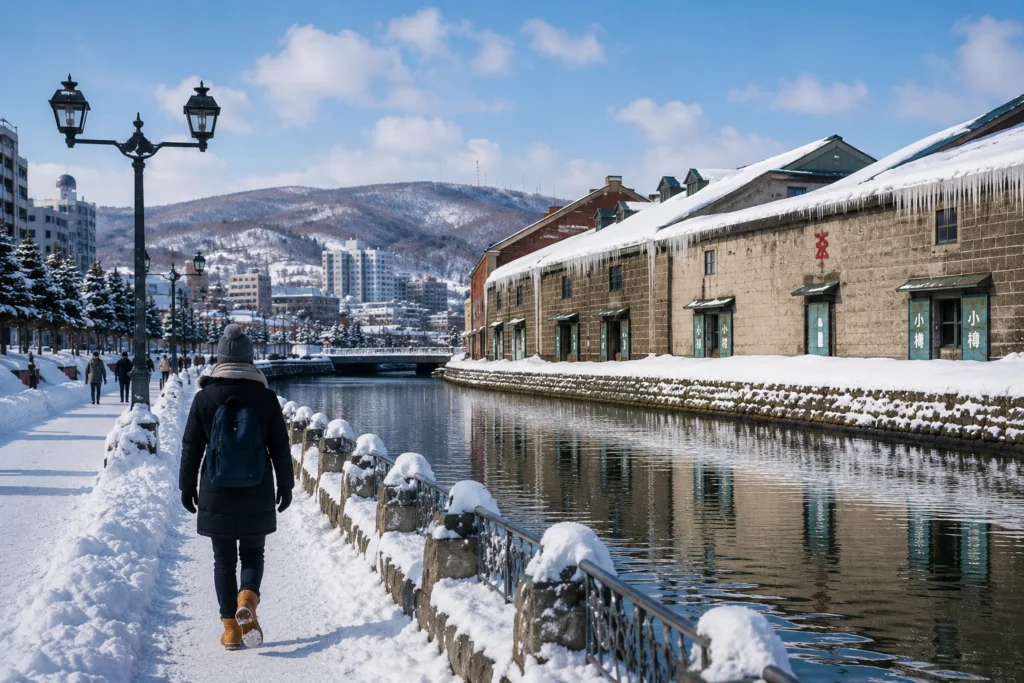 sapporo winter active travel